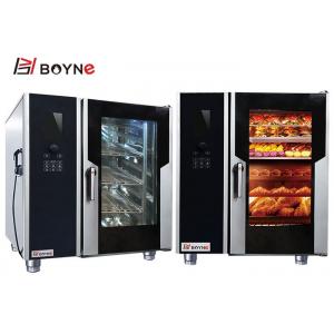 Commercial Kitchen Cooking Equipment LCD Version Combi Oven With Boiler
