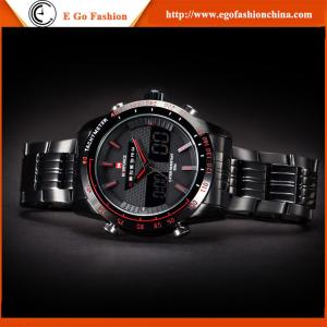 Naviforce Watch Model 9024WBO LED Watches Luminous Hands Sports Watch Steel Quartz Watches