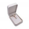 CMYK 4C Velvet Magnetic Jewelry Box Leather Wedding Ring Box Silver Stamping