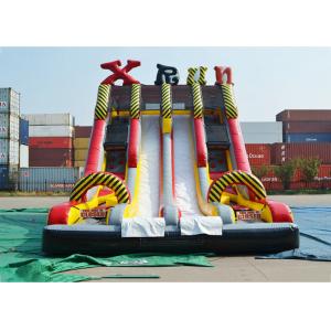 China Ice Age Theme Inflatable Slide Rental Double Slide With Palm Tree / Inflatable Ice Age Slide supplier