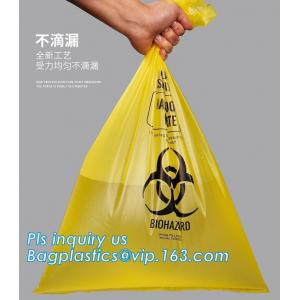 Specimen HDPE Medical Waste Disposal Bags Disposable Plastic Medical Biohazard Bag, Autoclavable Polypropylene Bags