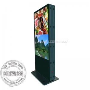 Two Side Lcd Video Displayer Advertising Kiosks Two Display High  Signage
