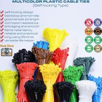 China Color Plastic Cable Ties 2.5x100mm, Premium Nylon 66 Zip Tie Strap with 18lbs Tensile for Wires & Cables on sale