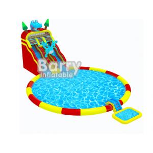 China Customized Amusement Park Toys Jurassic Inflatable Sea Water Park With Full Printing supplier