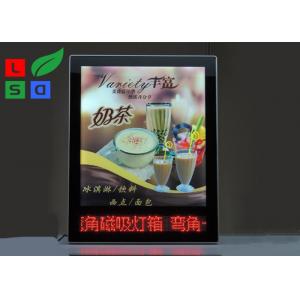Advertising Magnetic 18mm Light Up Poster Box DC12V With LED Scrolling Text Sign