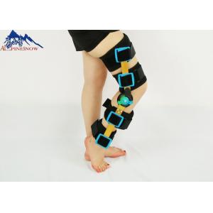 China Medical SBR Material Adjustable Black Orthopedic Retainer Knee Braces Products Hinged supplier