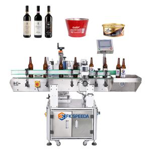 China 260 KG Customized Speed Automatic Round Bottle Labeling Machine with Date Code Printer supplier