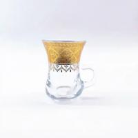 China Standalone Turkish Arabic Tea Cup Traditional German Real Gold on sale