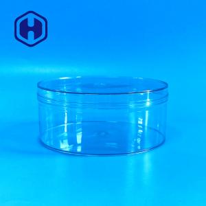 Round Biscuit Cookies Clear Plastic Packaging Box 620ml