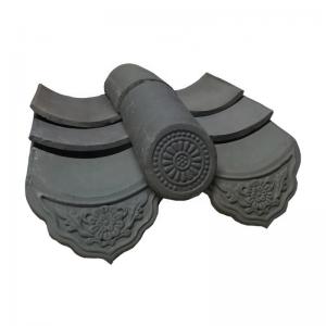 China Fireproof Heatproof Handmade Clay Roof Tiles For Traditional Tea House Building supplier