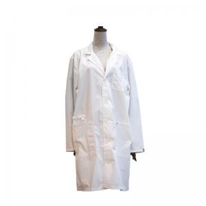 China Anti - Wrinkle Medical Lab Coats Breathe Freely With 65% Polyester 35% Cotton supplier