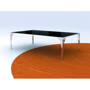 China Custom Black Luxury Modern Square Coffee Tables and End Tables with 4 Legs for Hotel supplier