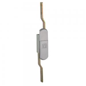 Zinc Alloy Rod Control Lock Cabinet Handle Silver Panel Door Lock