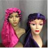 Hot Pink Purple Satin Sleep Turban For Curly Hair 33 Inches