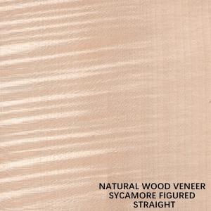 Europe Natural Figured Sycamore Wood Veneer Quarter Cut Straight Grain Thickness 0.5mm For Dying And Cabinet