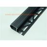 China Anodized Black Metal Stair Nosing For Tile With Curved Edge Long Lifespan wholesale