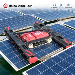 China Robot de limpieza de paneles solares con cepillo rodante, suministro eléctrico multifunción semiautomático y asequible, con batería de litio wholesale