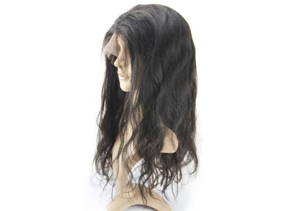 Silk Base Top Raw Indian Remy Full Lace Wigs , Human Hair Full Lace Wigs For