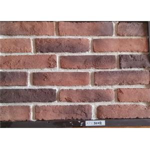 China Multiple Colors Thin Faux Brick Veneer , Exterior Brick Tiles With Kiln Transformation Surface supplier