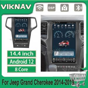 14.4inch Car radio For 2014-2019 Jeep Grand Cherokee Multimedia Player Android GPS Navigation 4G wifi Wireless Carplay