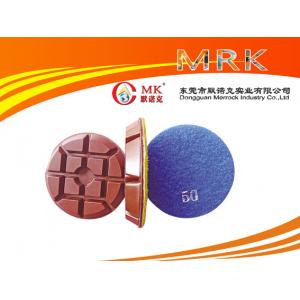 China 3 Inch Hard Diamond Marble / Granite Stone Polishing Pads 12.5mm Thick supplier