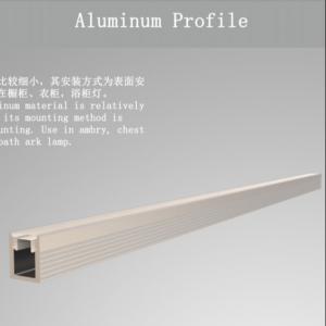 Small LED Aluminium Housing Profile Anodized W8mm*H9mm Surface Mounted