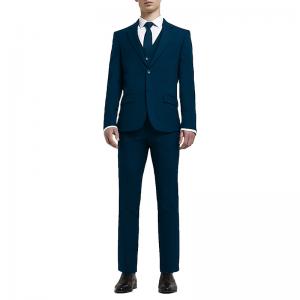 China Black 2PCS Mens Tuxedo Suit Jacket And Trousers For Special Occasion Formal Wear Custom supplier