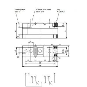 IGBT Power Module TT131N-12-794616-00 EUPEC  FUJITSU IGBT Power Module