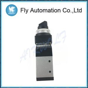 China Aluminium Alloy Pneumatic Manual Valve MSV98322TB 3/2 Way Palm Button on sale