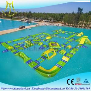 China Hansel amazing indoor inflatable water bouncer for lake and seaside supplier