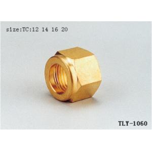 China TLY-1060 1/2-2  Female brass nut connection NPT copper fittng water oil gas connection matel plumping joint supplier