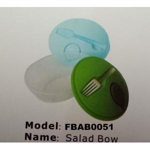 China FBAB0051 for wholesales food-grade PP material salad bowl with fork supplier