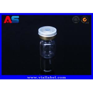 Grey Rubber 2ml Lab Vials Injection 2ml Glass Bottles With Corks For Peptide clear glass vials