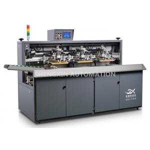 Three Color Automatic Screen Printing Press For Beverage / Wine / Liqour Bottle