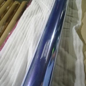 245cm Width Film PVC Roll Blue No Sticky Transparent Plastic Film Printed 42PHR 60KG