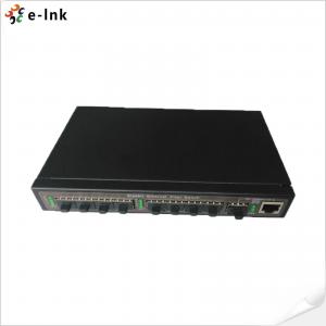 8-Ports 100M SFP To 1-port 1000M SFP/ TP Combo Uplink Managed Fiber Switch