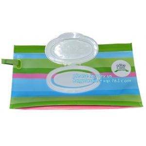 China Travel wipes case reusable wet wipe bag travel wipes dispenser wipe, eco-friendly lovely baby wet wipe bag, wipes pouch supplier