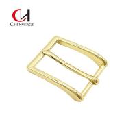 China Rustproof 25.2g Gold Square Belt Buckle , Wear Resistant Heel Bar Belt Buckle on sale