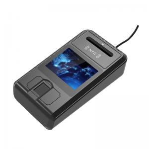 China Multi Touch Screen Single Suprema Biometric Contact Card Reader 1000mAh supplier