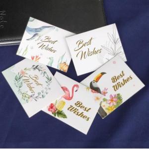 Hot Stamping Personalised Printed Cards 250gsm Paper Greeting Card With Envelope