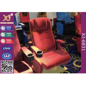 Foldable Pu Foam Inner Movie Theater Seats Fabric Upholstery Chairs For Imax