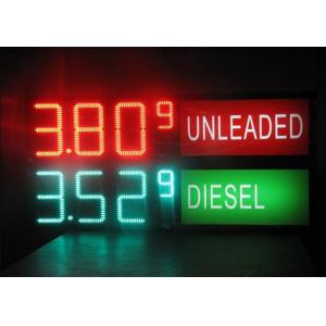 China LED Gas Station Sign for Oil Price , RF LCD Wireless Remote Control Digital 7 Segment Display supplier
