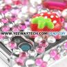 Cute Diamond Rhinestone Bling Hard Case for iPhone 4 / 4S (Pink)