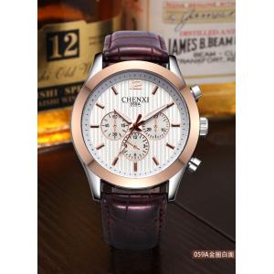 China 2016 Chenxi Custom Logo Available Japanese Movt Mens Leather Quartz Watch supplier