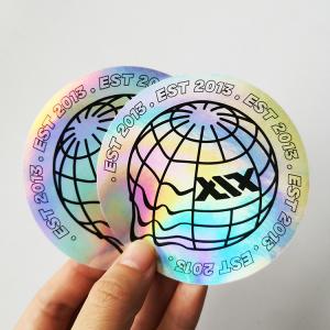 China Rainbow Effect Self Adhesive Label Stickers OPP Laser Hologram Sticker supplier