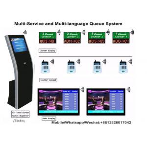 Cold Rolled Token Management System 17" Touch Screen Electronic Queuing Kiosk