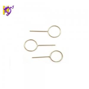 China Precision Stainless Steel Wire Formed Sim Eject Pin Phone Sim Card Tray Pin supplier