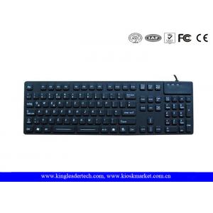 Desk Top Waterproof Silicone Keyboard F1 - F12 Function Keys and Numeric Keys