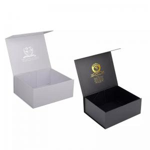 Коробка изготовленной на заказ черноты логотипа магнитная бумажная обувает подарочную коробку складчатости одежды