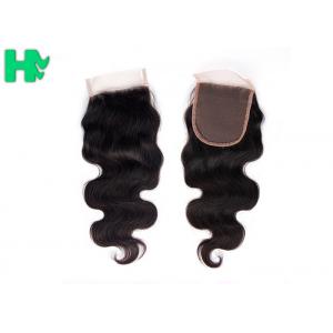 China New Fashion 100% Human Hair Closure 4*4 Wefts Closure Extension Body Wave supplier